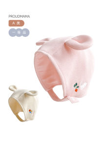 INS Baby Hat Autumn and Winter Cute Super Cute Newborn Baby Boy and Girl Earflaps Head-Wrapping Heattech Rabbit Style Spring