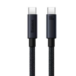 Baseus 100W USB C Để Loại C Cáp Cho iPhone 15 Cộng Với Pro Max Pd Nhanh Chóng Sạc Sạc Cáp Dữ Liệu Dây Cho Macbook Xiaomi Samsung