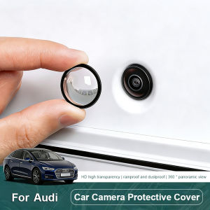 2Pcs Car Camera Protective Cover Reverse Image Lens Sticker For Audi A3 A4 A5 A6 A7 A1 A2 A8 Q1 Q2 Q3 Q4 Q5 Q6 Q7 Q8 TT S5 B8 B9