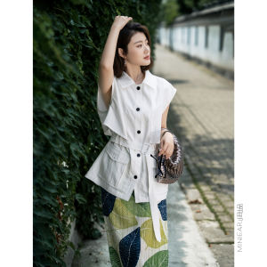 Elegant Flax Rayon Cotton Blend French Style Shirt
