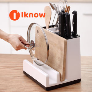 I Know Kệ Đa Năng Nhà Bếp Thớt Nắp Nồi Hộp Đựng Bộ Đồ Ăn Nhiều Ngăn