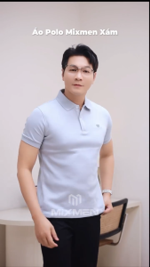 Áo polo nam Mixmen Basic M-606 vải cá sấu cotton interlock xuất xịn áo trơn chuẩn form nam tính cao cấp Big Size