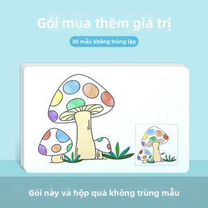 XIAOSHUGUOGUO | Bộ Sơn Ngón Tay Không Độc & Sách Vẽ 3-6 Tuổi