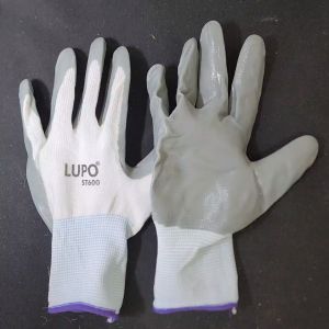 LUPO Sarung Tangan Karet Latex Palmfit Nylon Poliester - Super Gloves