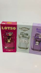 iSchoolDy Kids Cartoon My Melody Kuromi Cinnamoroll Ultraman Dual Nozzle Design Portable Stylish 520ML Tritan Bottle