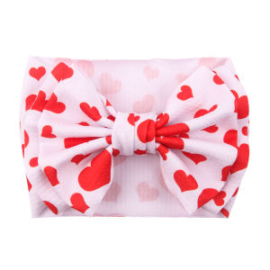 Disney | New Cute Disney Printing 7“Big Bow Baby Headwrap Protect Ears Waffle Headband For Girls Kids Featival Party DIY Hair Accessories