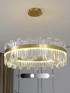 Light luxury crystal chandelier living room light simple modern and atmospheric master bedroom 2025 new dining room full house package lighting fixtures