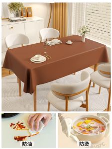 Luxurious Vintage Tablecloth Rectangle Shape Oil Proof Water Proof Heat Resistant Home Use Cover Cloth Easy to Clean Silicone Material