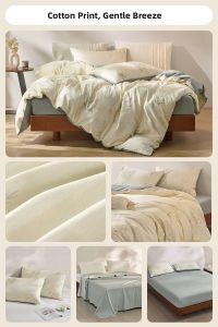 Cotton Single Bed Sheet Cover Pillow Case