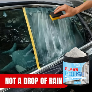 NEW-Glass Polishing Powder - Professional Surface Polish for Cars Bathrooms RVs and Mirrors Quickly Restores Glass Clarity