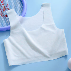 Miiow | Ice Silk Thin Bra For Girls In Developmental Stage Catwoman Underwear Padded Vest For Teenage Students Primary School Girls