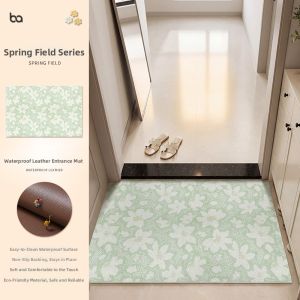 BEIAISI | Easy Clean PVC Leather Door Mat Slip Resistant