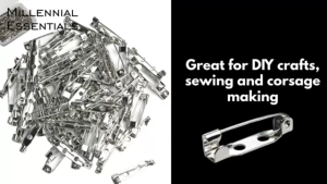 Jewellery Findings Brooch Bar Backs Safety Pins Badge Fasteners 100Pcs Set