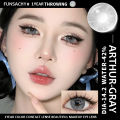 FUNSACHY 1pair New ARTHUR Color Contact Lenses for Eyes Green Eye Lenses Gray Contacts Fashion Cosmetic Pupils Yearly Color Eyes. 