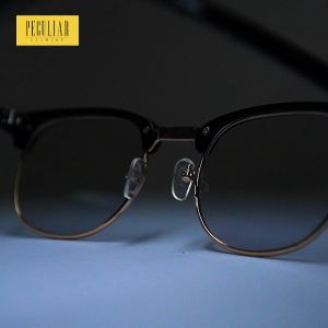 Peculiar Eyewear Clubmaster Square Anti-Radiation UV400 Computer Glasses - Replaceable Lenses for Women and Men