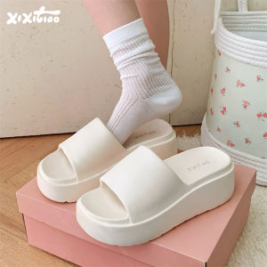 Dép Nữ Đế Dày Chống Trượt Mùa Hè EVA Dép Đi Trong Nhà Thời Trang Thường Ngày Dép Xăng Đan Giản Dị Màu Trơn Cho Nữ