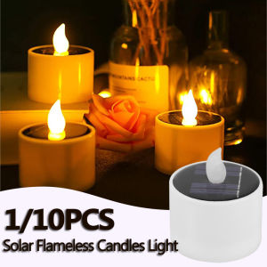 ไฟเทียนแบบ LED 1/10ชิ้น สำหรับบาร์ห้องนอนสวนกลางแจ้งทางเดินระเบียง