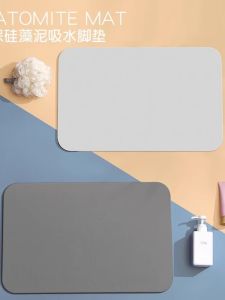 Quick Dry Anti Slip Entrance Door Mat Silicon Dendroid Material Bathroom Floor Mat Simple Design Household Cleaning Tool