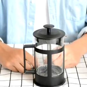 ถ้วยปั๊มฟองนม เหยือกชงกาแฟสด ที่ชงกาแฟสด French Press กาชงกาแฟ ที่ชงกาแฟแบบกด ทนความร้อน มีตะแกรงกรองในตัว ทำความสะอาดได้ง่าย Alechaung coffee