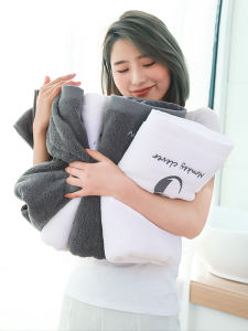 Khăn Tắm Cotton Nguyên Chất 2024 Mới Cho Cặp Đôi Dùng Tại Nhà Nhanh Khô Không Rụng Lông Khăn Choàng Bùa May Mắn