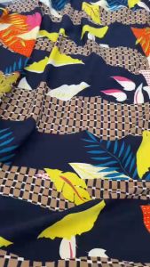 Vải Lụa Hàn Châu Họa Tiết Khổ 1m5 - Co Giãn Nhẹ 4 Chiều Mềm Rũ - May Áo Dài Đầm Váy Áo Kiểu Đồ Bộ