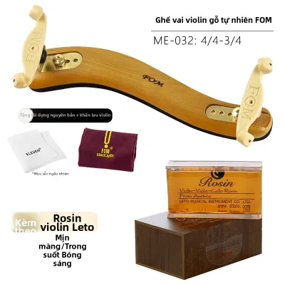 FOM Real Wood Violin Shoulder Rest 4/4 3/4 1/8 1/2 Đệm Vai Đàn Ghi Ta Có Thể Điều Chỉnh Độ Dày Và Chiều Cao Cho Trẻ Em