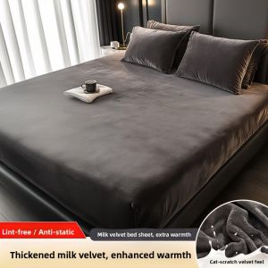 Gaorui | Warm Fluffy Milk Coral Fleece Mattress Cover