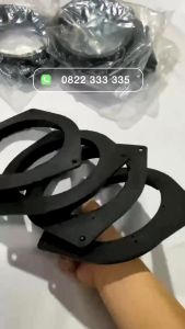 Dưỡng loa cánh ô tô 6.5 inch viền dày nhựa đặc - cho Toyota và các dòng xe dùng chung 3 lỗ bắt vít chất lượng cao
