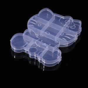 Bandai | The Pink Kt Cat Storage Box Is A Cartoon and Cute Transparent Style Plastic Box for Storing Jewelry and Rubber Bands