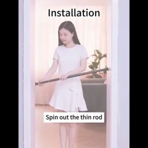 25mm Punch-free Adjustable Shower Curtain Rod Telescopic Rod Extendable Strong Bearing Clothes Rod