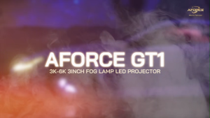 AForce GT1 3K-6K 3 inch Fog Lamp LED Projector (Bule Film) - Long Life Medium Angle Easy Install Extra Brightness 2 Year Warranty