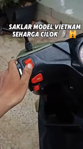 [ Bisa COD ] Saklar Klakson Motor Vietnam Merah – Kompatibel Vario 125 Beat New Scoopy – Plug & Play