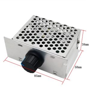 ตัวควบคุมความเร็วมอเตอร์ 220v 4000w สำหรับลดความเร็ว มอเตอร์ ลดแสง แรงดันไฟฟ้า ควบคุมอุณหภูมิ