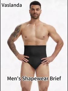 MISS MOLY | Miss Moly Men Compression Shorts High Waist Tummy Control Butt Lifter 3D Pouch Breathable Shapewear Brief Soft Support Underwear