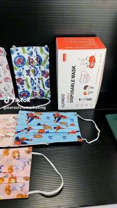 CARTOON KIDS MASK (50PCS) 3PLY BFE 95% DISPOSABLE KID MASK EARLOOP CHILDREN MASK 2023