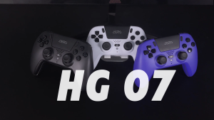 【ready stock】ASRVA HG07 PS5 Wireless Controller Gamepad for PS5/PC/Android with RGB Light Hall Effect Joystick Type-C Gaming Controller (Black/White/Blue Camo/Purple)