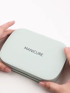 Set 18 Pcs Manicure Pedicure Premium Box Magnet Carbon Steel Set Perawatan Kuku Tangan dan Kaki Gunting Kuku.