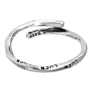 Srrmhyn Lucky Mobius Ring for Women Vintage Curved Unique Design Fashionable Index Finger Ring Creative Gift Idea