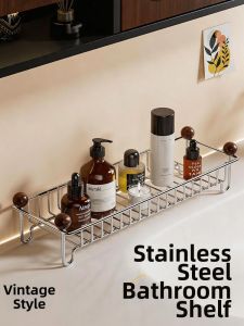 NAIBEN | Stainless Steel Bathroom Storage Rack For Cosmetics And Toiletries