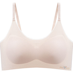 MiiOW | Lightweight Sports Bra For Teenage Girls Student Underwear Fixed Strap Vest Style No Steel Ring Summer Season Pure Color