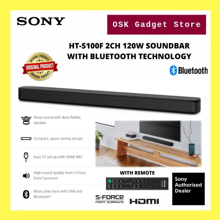 Ht S100f Bass Reflex Speaker Sony Bluetooth Soundbar Sony 120w