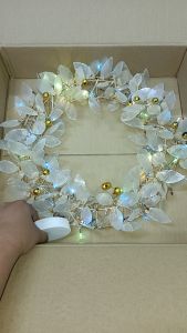3Titas 1Pc Capiz Christmas Wreath with lights /Multicolor/Christmas Decor/Lighting