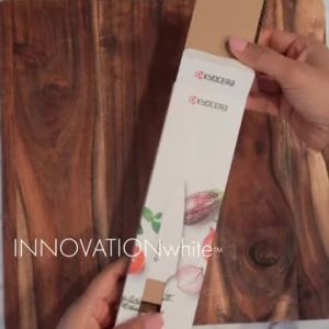 Kyocera INNOVATIONwhite™ 3" 7.5cm Ceramic Paring Knife - White Z212 Blade with Non-Slip Handle