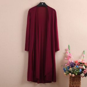 Beach Womens Summer Mesh Thin Inverness Mid Length Long Length Tide Long Sleeves Cardigan plus Size Outerwear Cloak Sun Protection Clothing Women