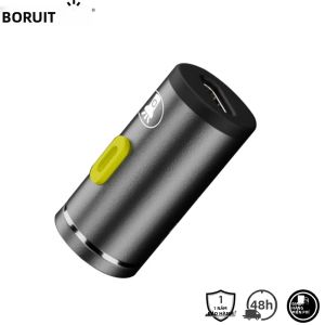 BORUiT Đèn Pin LED Siêu Mini 230LM Đơn Gear Thêm Đèn Pin Nhỏ Hợp Kim Nhôm Chống Thấm Nước Đèn Lồng Cắm Trại Cho Các Hoạt Động Ngoài Trời