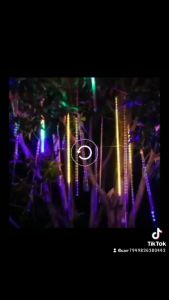 Plug in 220V LED Meteor Shower Tubes Christmas Light for Home Garden Party Decoration