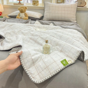 KAMONI | Cotton Double Gauze Blanket for Summer Air Conditioning Bed Sofa