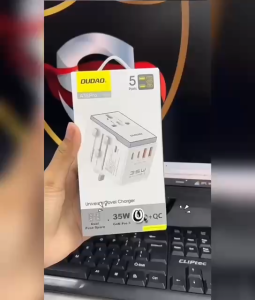 Travel Adapter 35W Dudao A35Pro | 3x USB-C + 2x USB-A | Penyesuai Plug Global