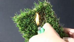 Custom Size 25mm Premium Artificial Grass Green Fake Lawn Turf Mat with Dewatering Hole