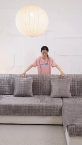 Velvet Sofa Cushion Flannel Sofa Mat Universal Full Cover Non-slip Thicken Plush Fabric Soft Sofa Armrest Back Towel